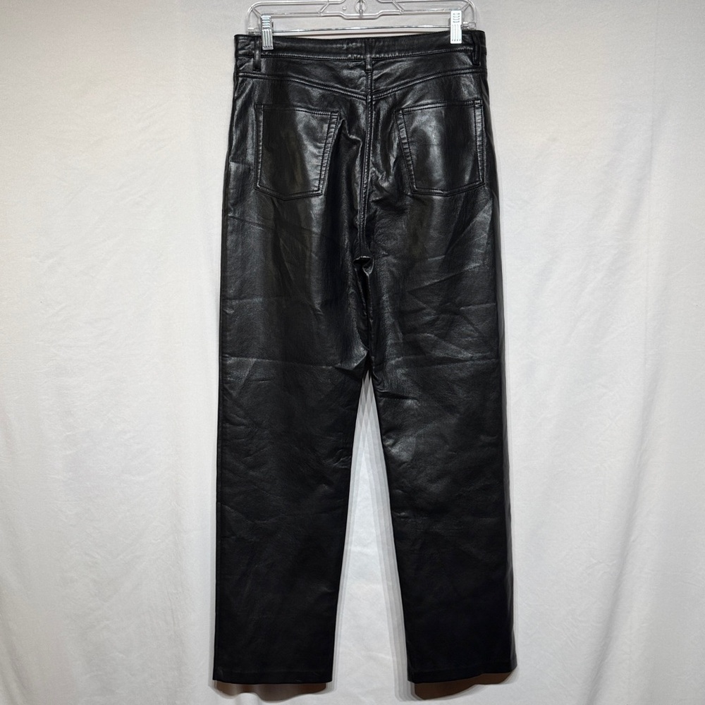 Aritzia Wilfred The Melina Vegan Leather Pant Black Size 10 - Picture 7 of 12